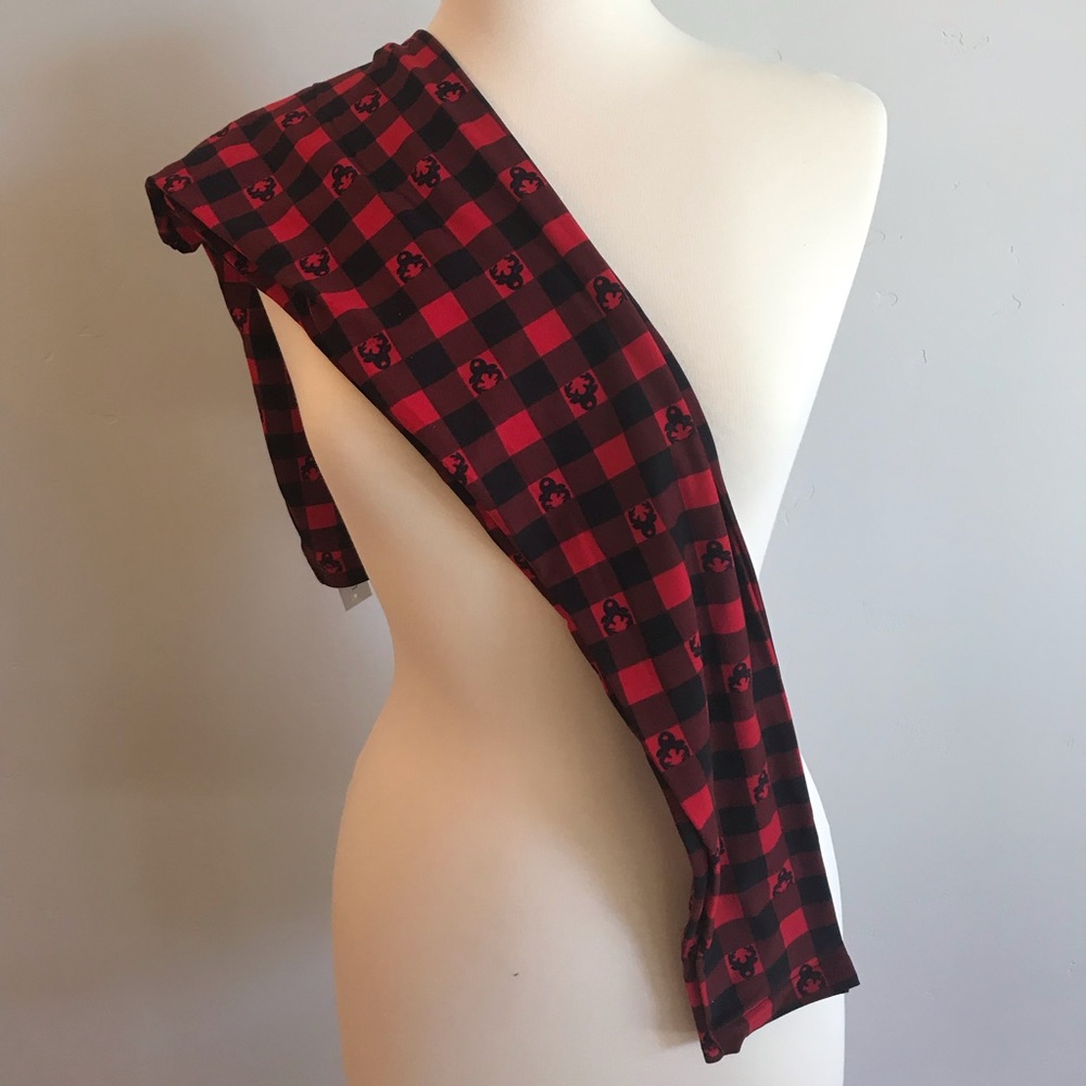 LA CLASSE COUTURE Buffalo Check Reindeer Legging Winter Holiday
